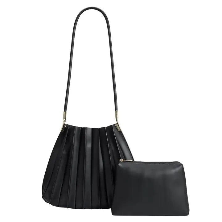 Carrie II Pleated Shoulder Bag