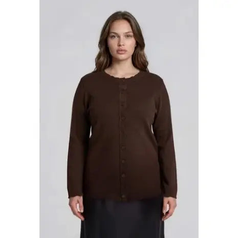 Tara Scalloped Cardigan - Plus Size