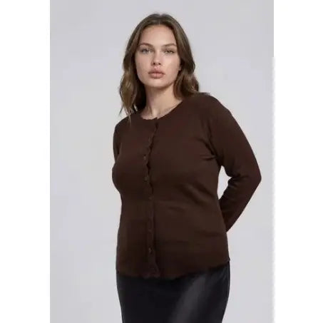Tara Scalloped Cardigan - Plus Size