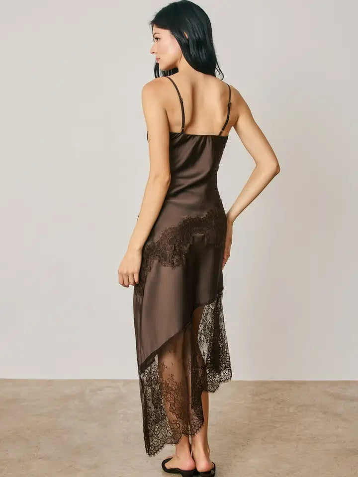 Alma Asymmetrical Lace Dress