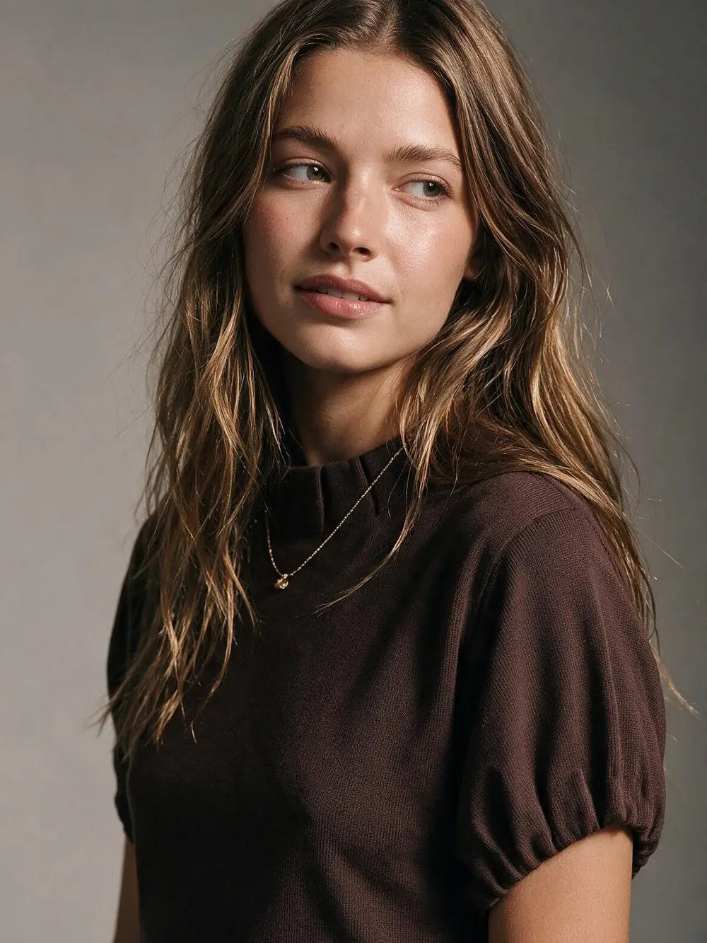Ripley Mock Neck Short Sleeve Sweater