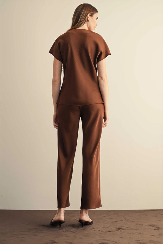 Linnea V Neck Satin Top