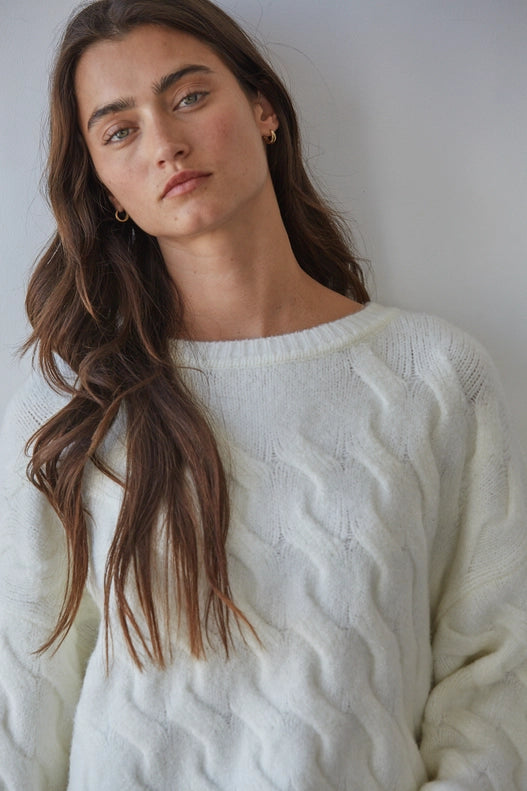Kenzie Knit Cable Sweater