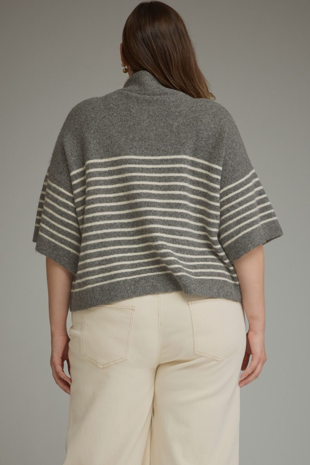 Kate Knit Short Sleeve Top - Plus Size