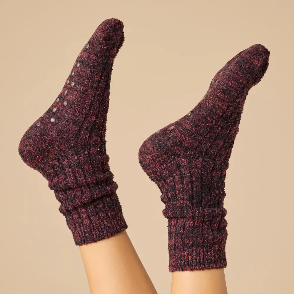 Softies Marshmallow Crew Socks with Grippers For Women
