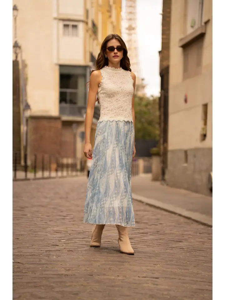 Serena Sleeveless Lace Top