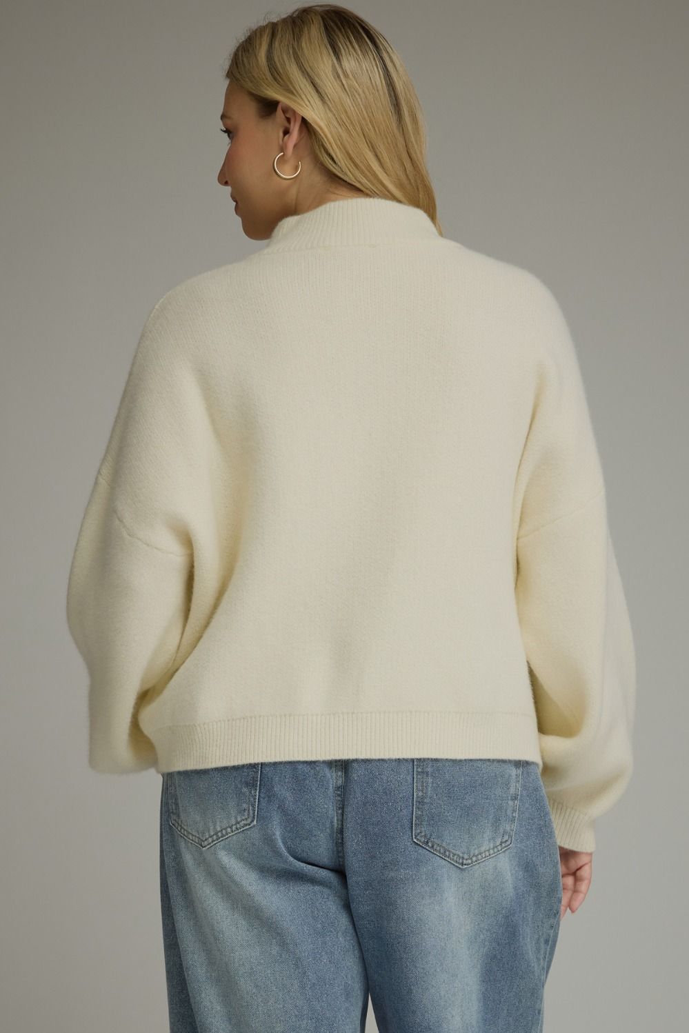 Remi Balloon Sleeve Sweater - Plus Size