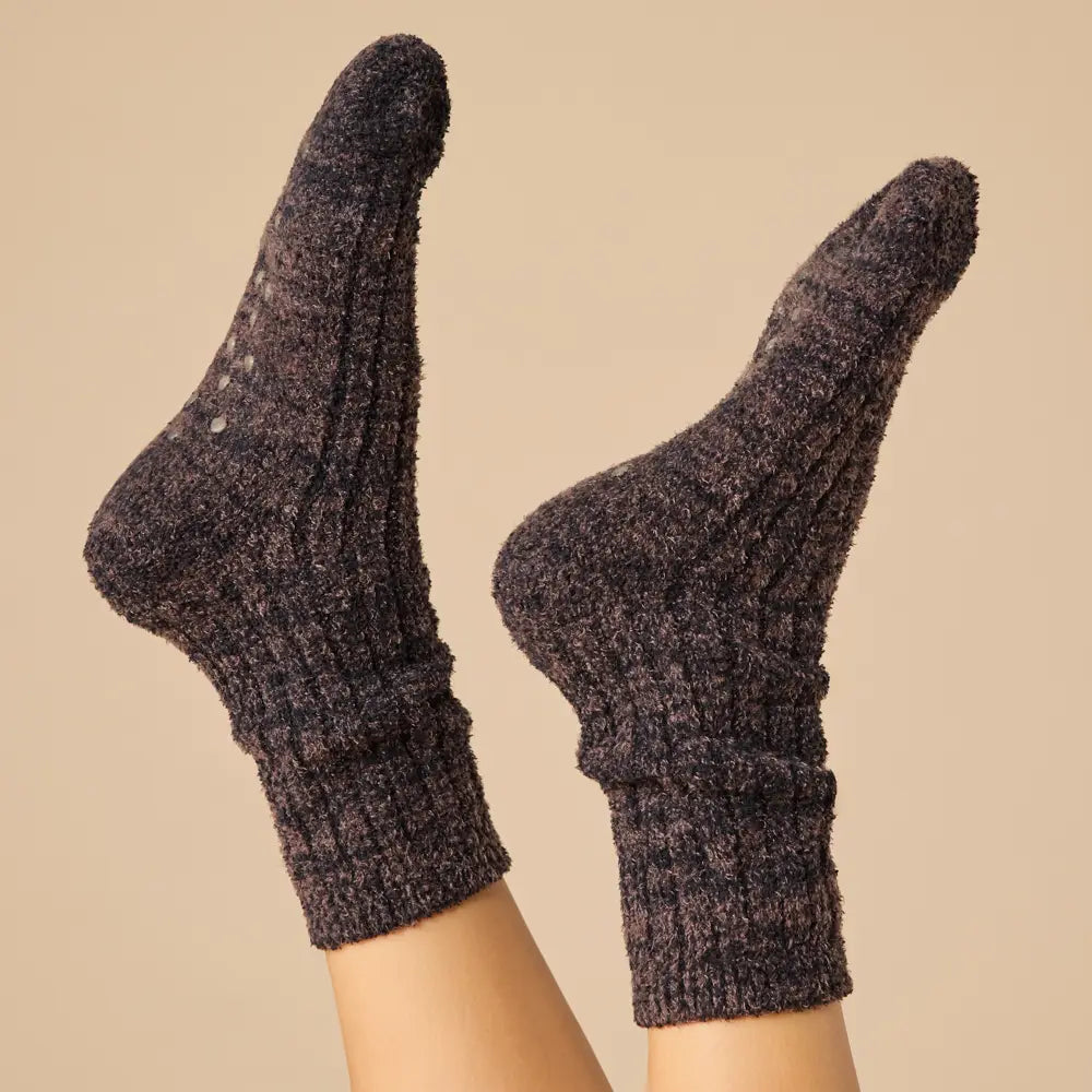 Softies Marshmallow Crew Socks with Grippers For Women