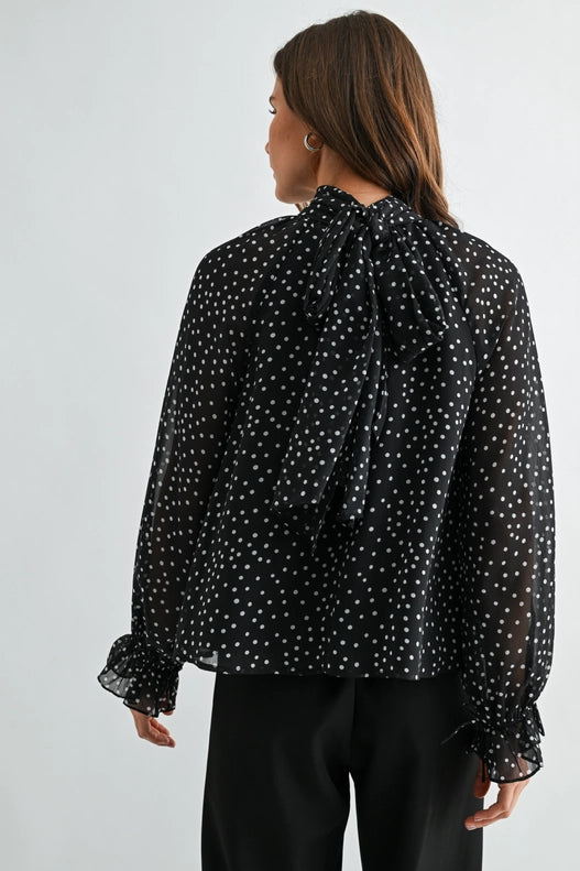 Jasper Chiffon Tie Back Blouse