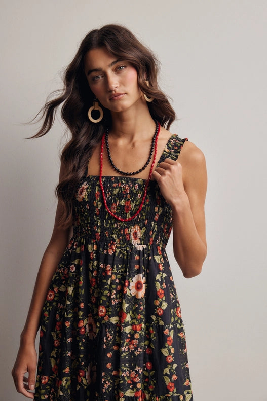 Finley Floral Smocked Midi Dress