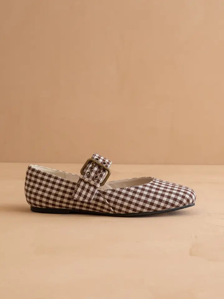 Georgie Gingham Ballet Flat