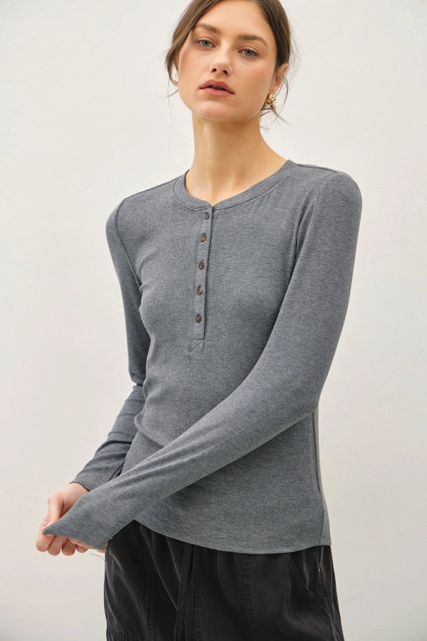 Harris Ribbed Longsleeve Henley