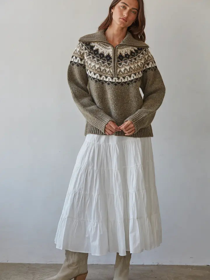 Halle Half Zip Pullover