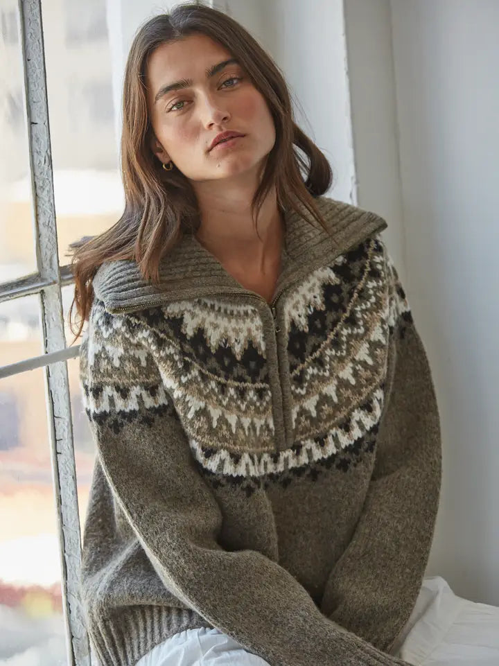 Halle Half Zip Pullover