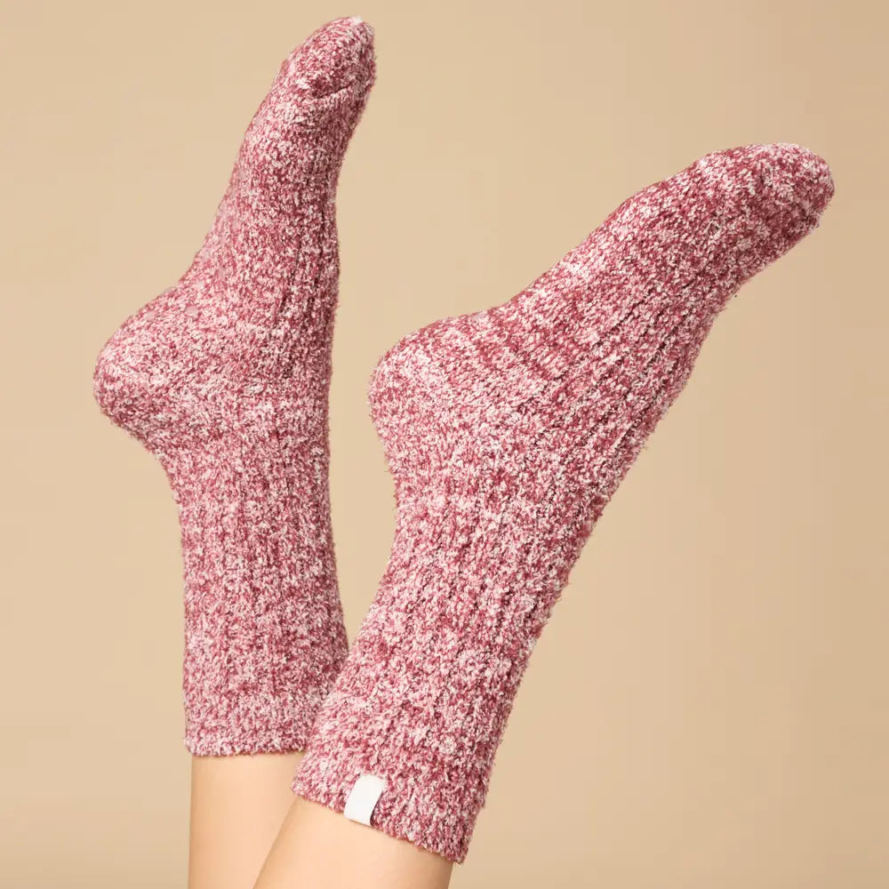 Softies Marshmallow Crew Socks with Grippers For Women