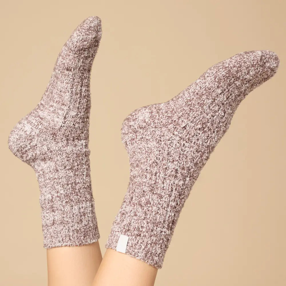 Softies Marshmallow Crew Socks with Grippers For Women
