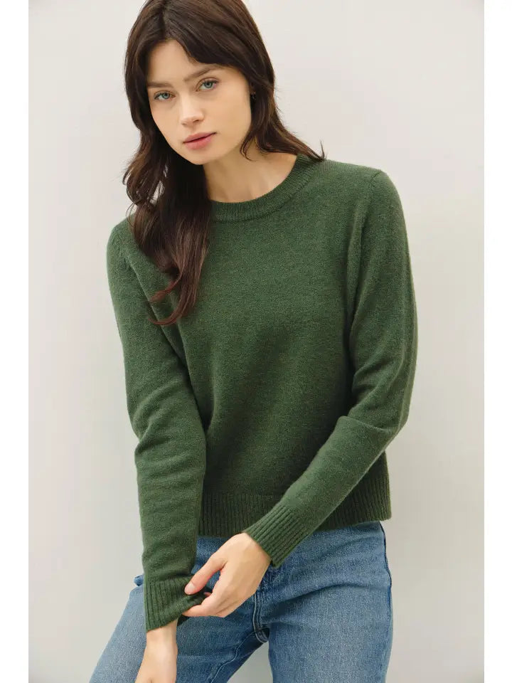 Whitney Wool Blended Crewneck Sweater