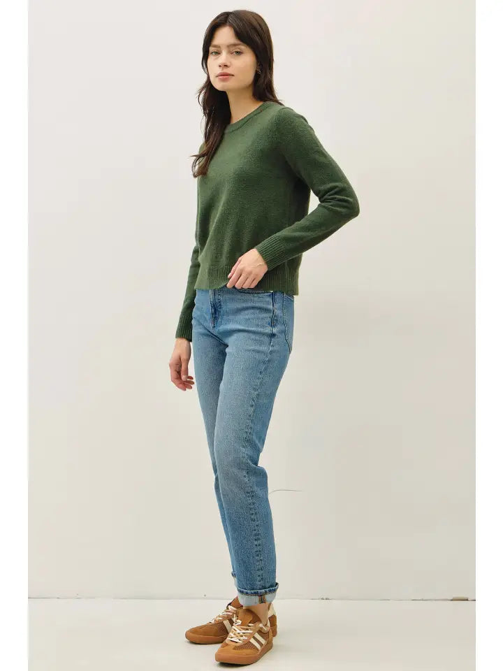 Whitney Wool Blended Crewneck Sweater