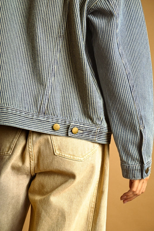 Sahara Stripped Denim Jacket