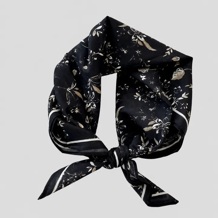 Black Leaf Scarf