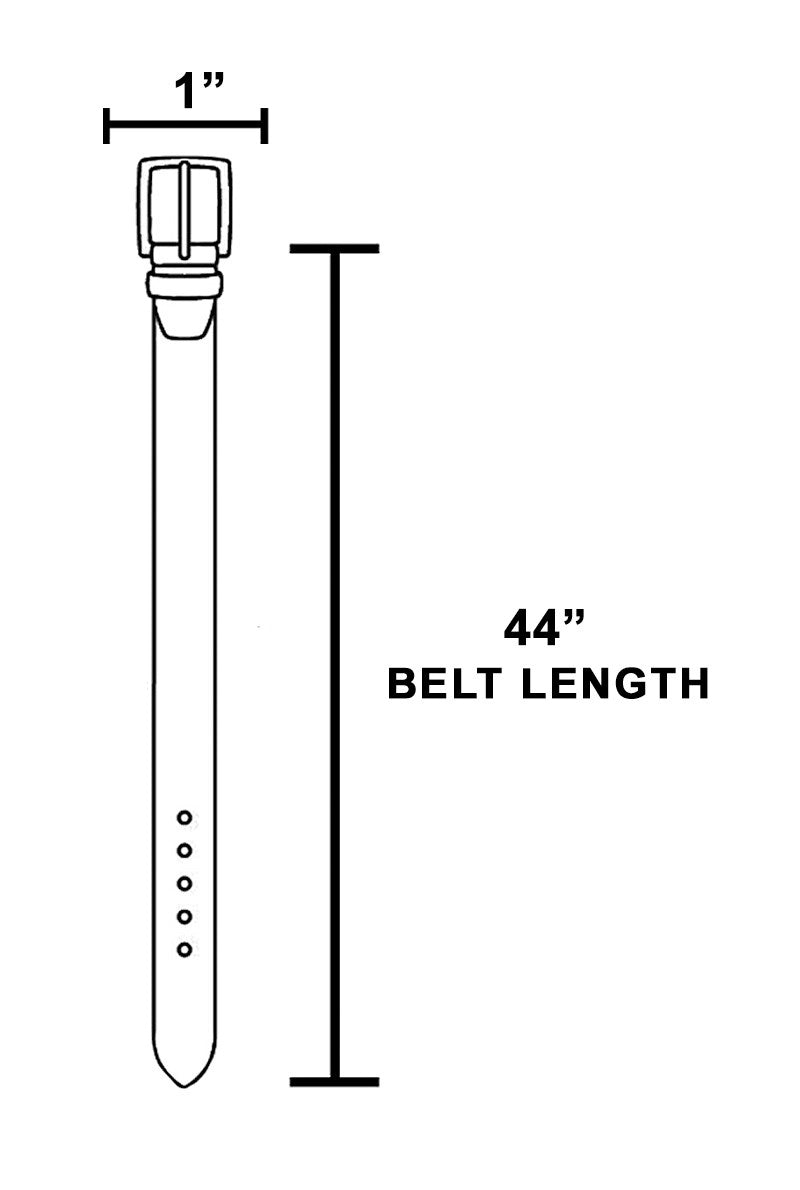 Metallic Crescent Buckle Leather Belt