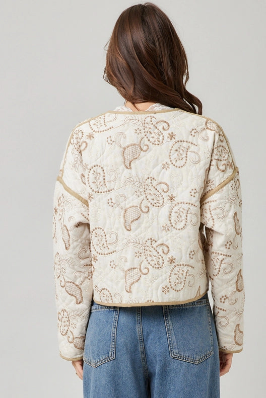 Melody Quilted Embroidery Jacket