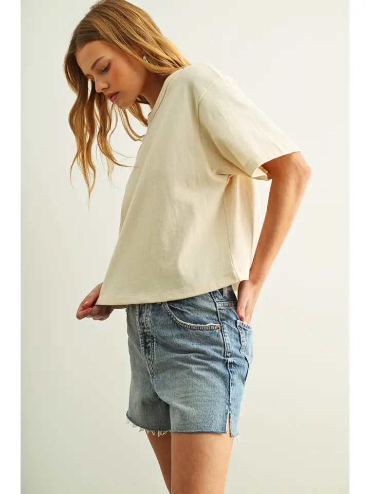 Layla Short Sleeve Cotton Tee