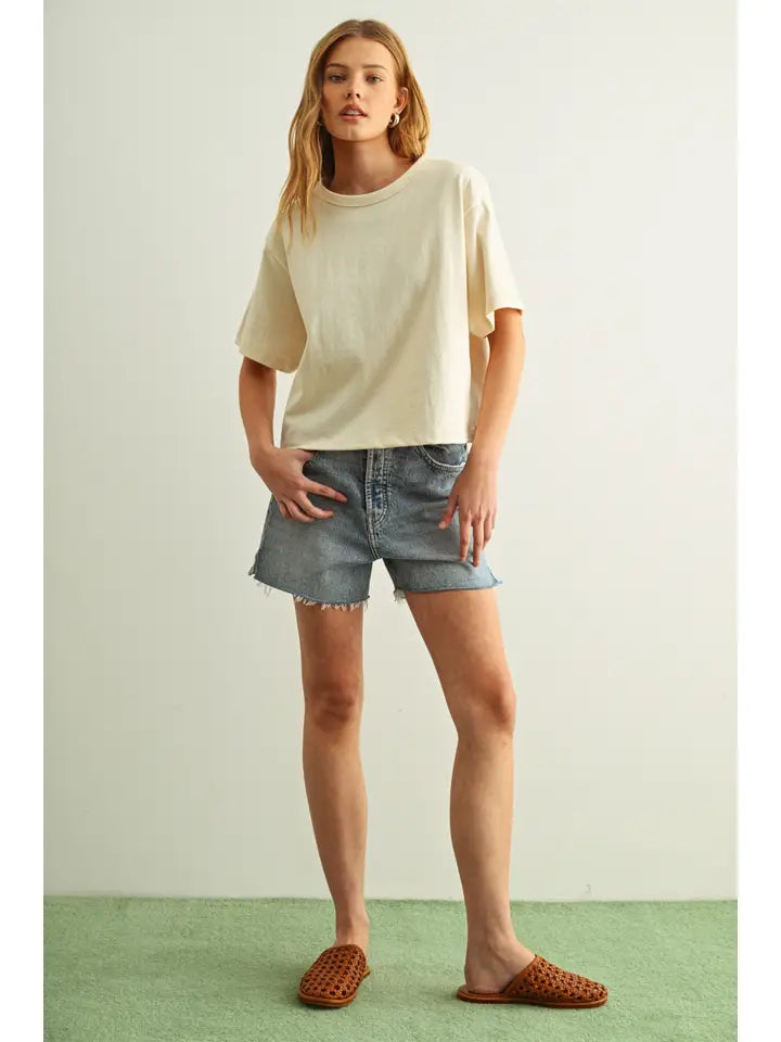 Layla Short Sleeve Cotton Tee