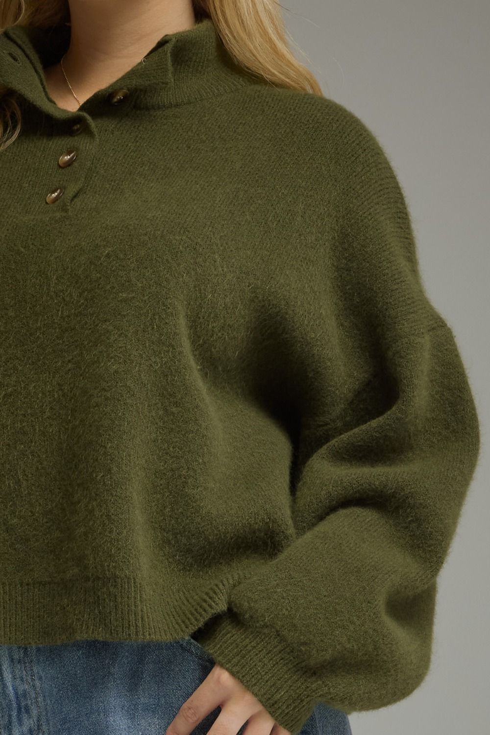 Remi Balloon Sleeve Sweater - Plus Size