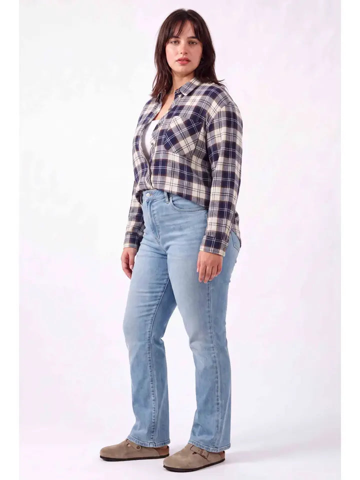 Polly Plaid Shirt - Plus Size
