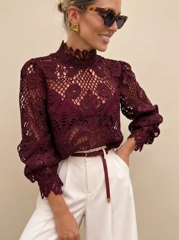Pearce Guipure Lace Blouse