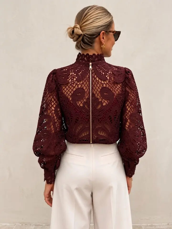 Pearce Guipure Lace Blouse