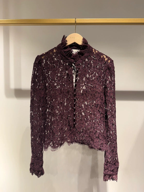 Leilani Jewel Button Lace Blouse