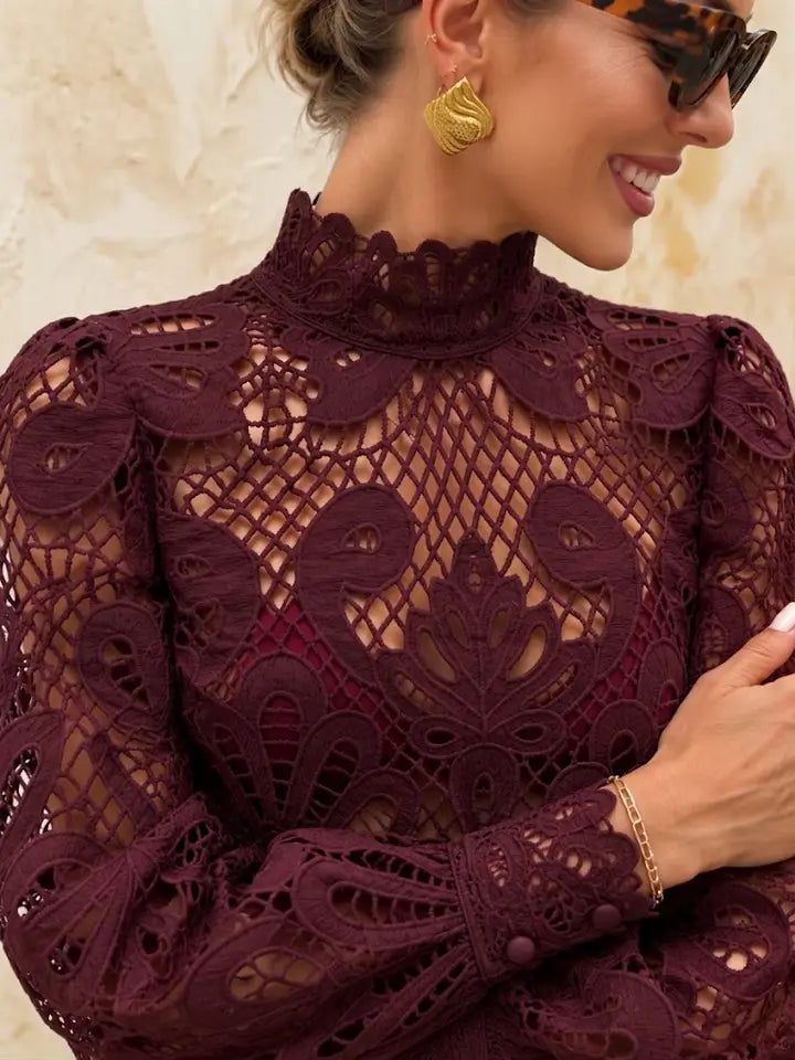 Pearce Guipure Lace Blouse