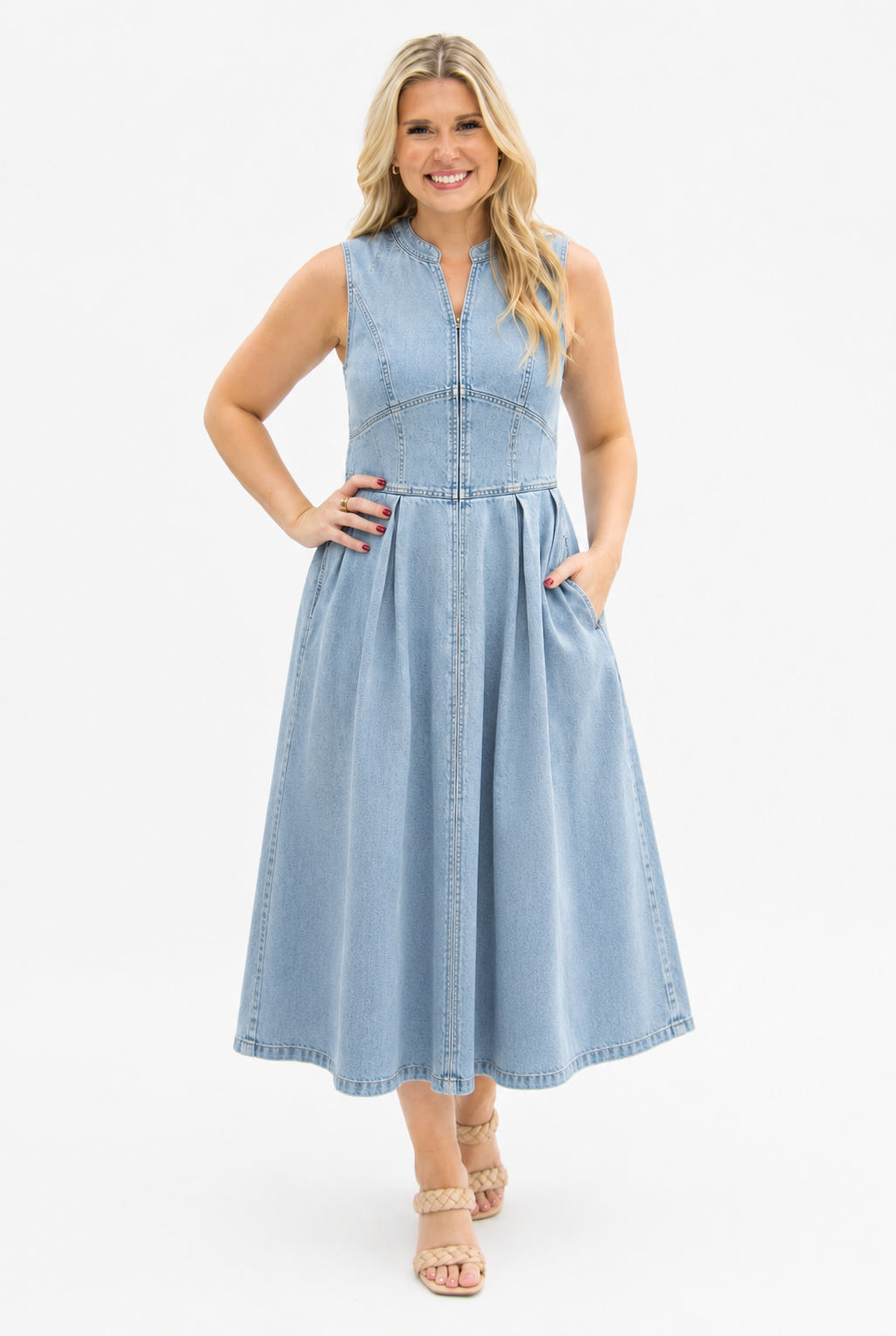 Soren Sleeveless Denim Dress