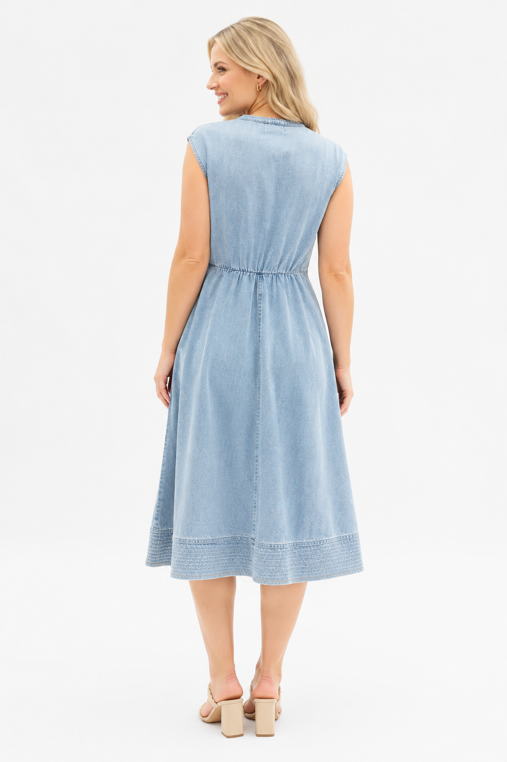 Soren Sleeveless Denim Dress