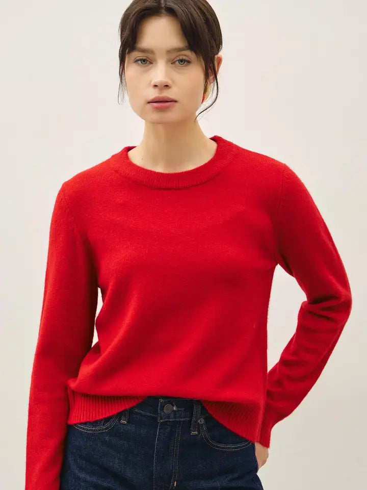 Whitney Wool Blended Crewneck Sweater