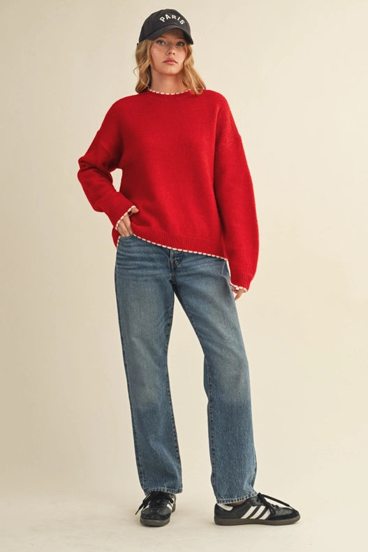 Harriet Scalloped Edge Sweater