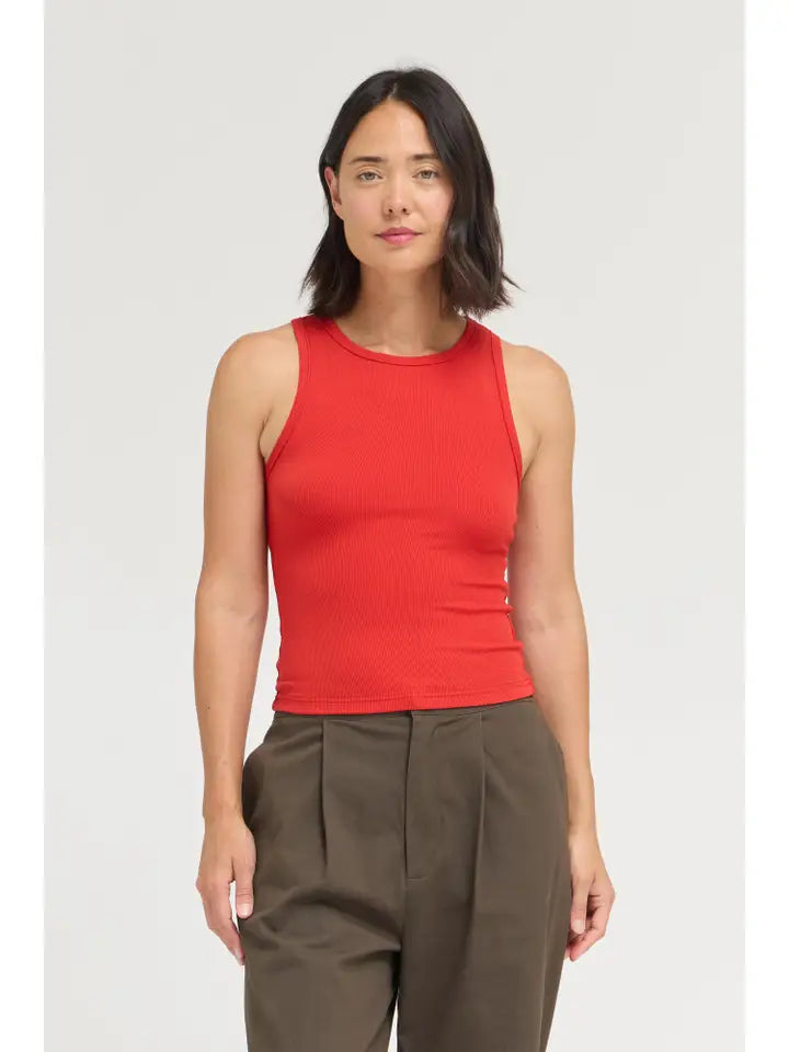 Ronni Ribbed Jersey Tank