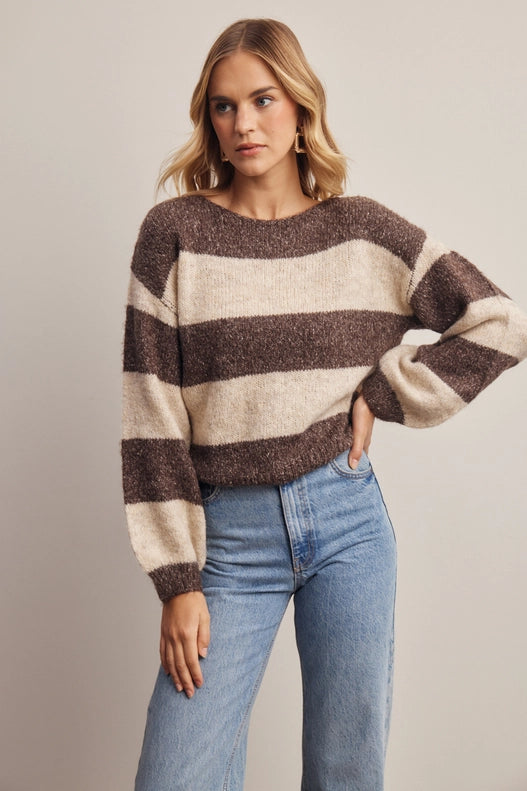 Sia Stripe Knit Sweater