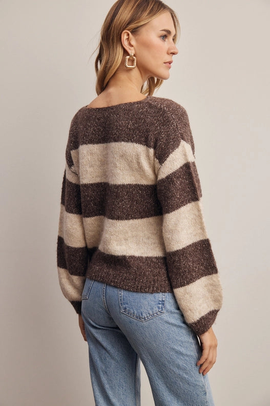Sia Stripe Knit Sweater