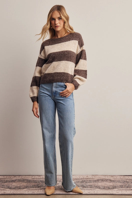 Sia Stripe Knit Sweater