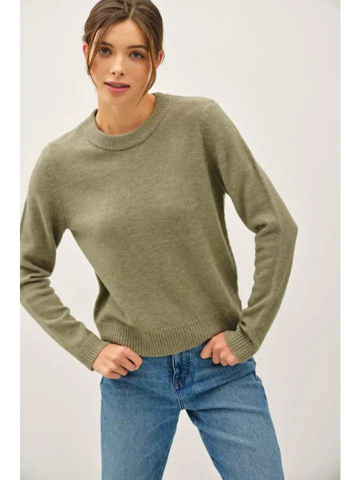 Whitney Wool Blended Crewneck Sweater