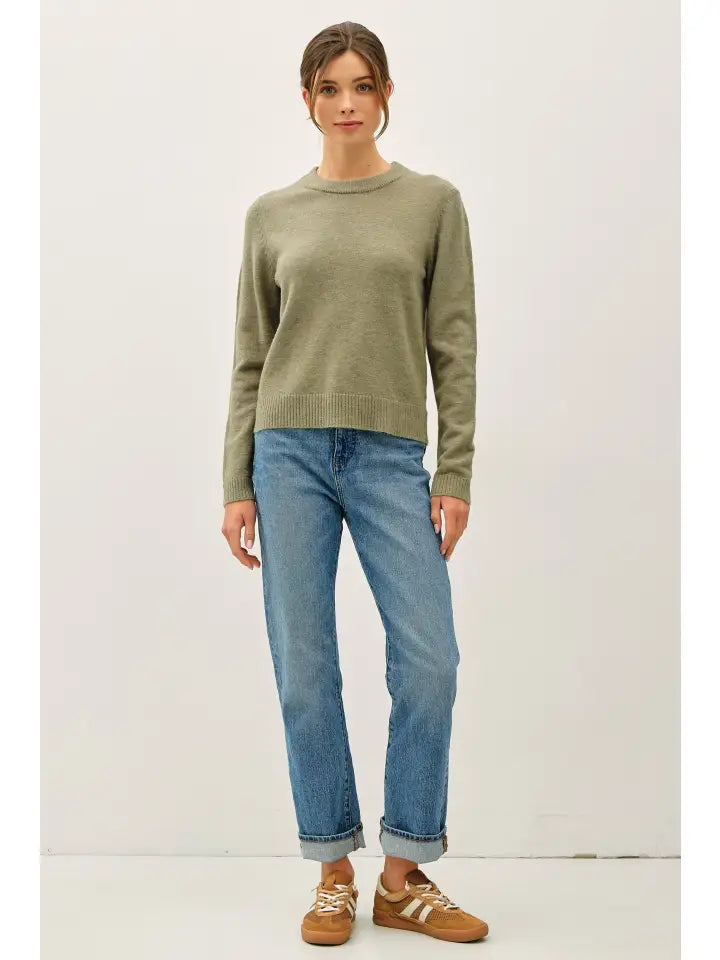 Whitney Wool Blended Crewneck Sweater