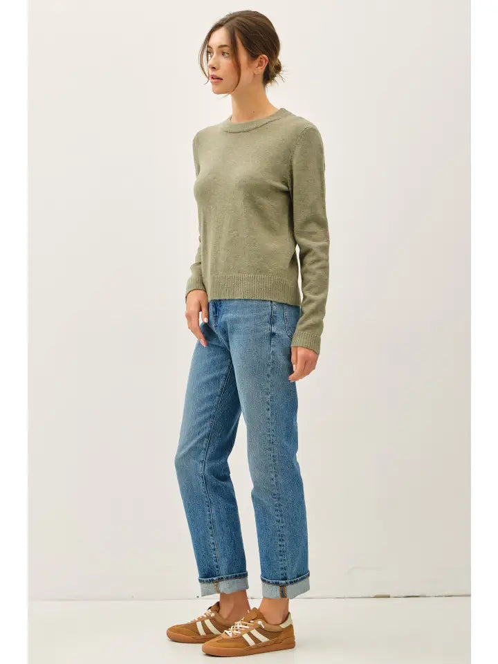 Whitney Wool Blended Crewneck Sweater