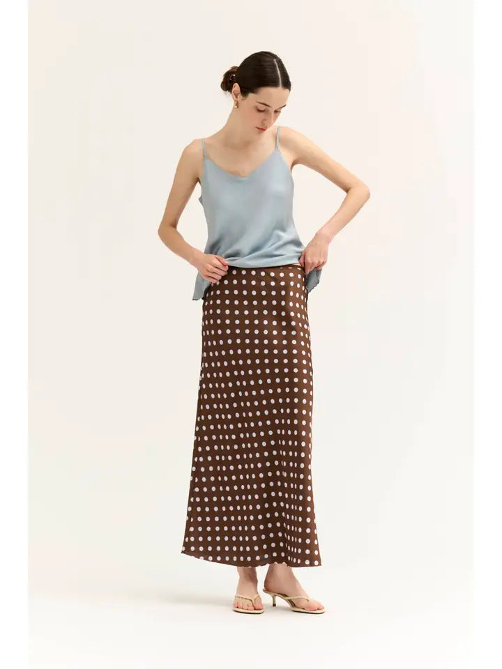 Penelope Polka Dot Slip Skirt