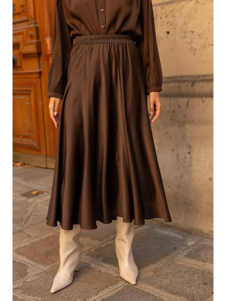 Tiare Thick Satin Skirt