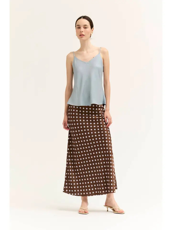 Penelope Polka Dot Slip Skirt