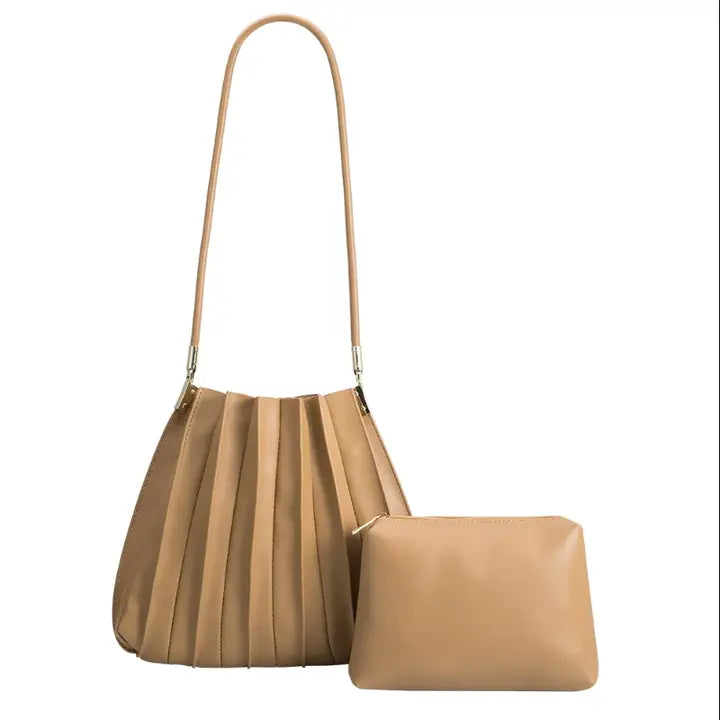 Carrie II Pleated Shoulder Bag