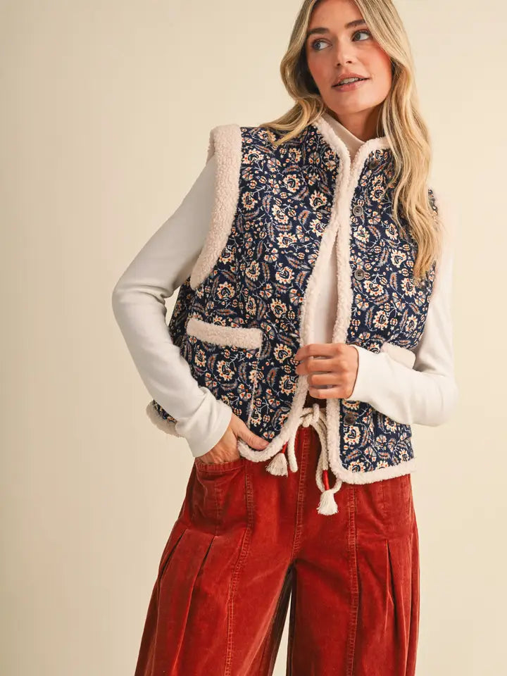Rosalie Faux Sherpa Lining Vest
